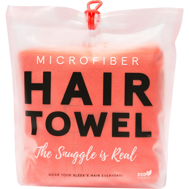 Sleeke Microfiber Hair Drying Towel  Coral Quick Drying Hair Towel Reduces frizz Super Absorbent