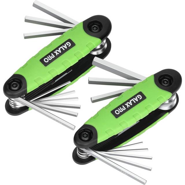 GALAX PRO Hex Key Set 17pc Folding Allen Wrench Set - Key Tool 2 Pack Portable Hex for Basic Home Repair and General Applications