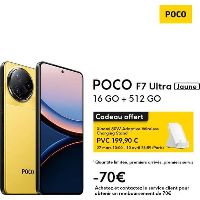 Xiaomi POCO F7 Ultra 16 GB 512 GB Yellow • Price »