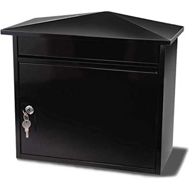 Burg Wachter Mersey Black - Front Loading 27Ltr Large Post Box