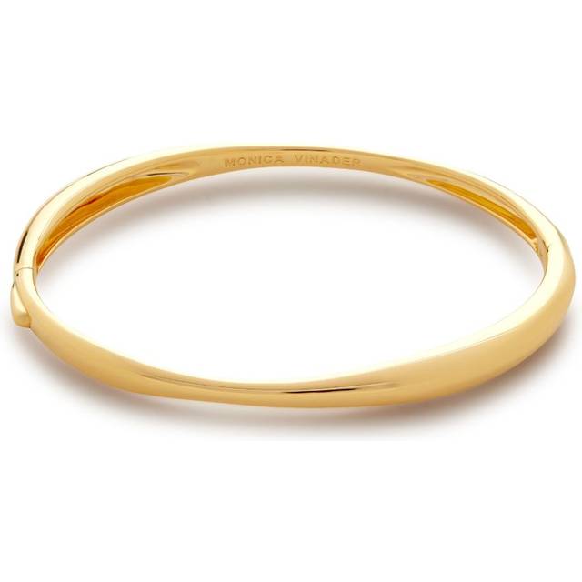 Monica Vinader - Nura Reef thin bangle bracelet - women - Other fibres - L - Gold