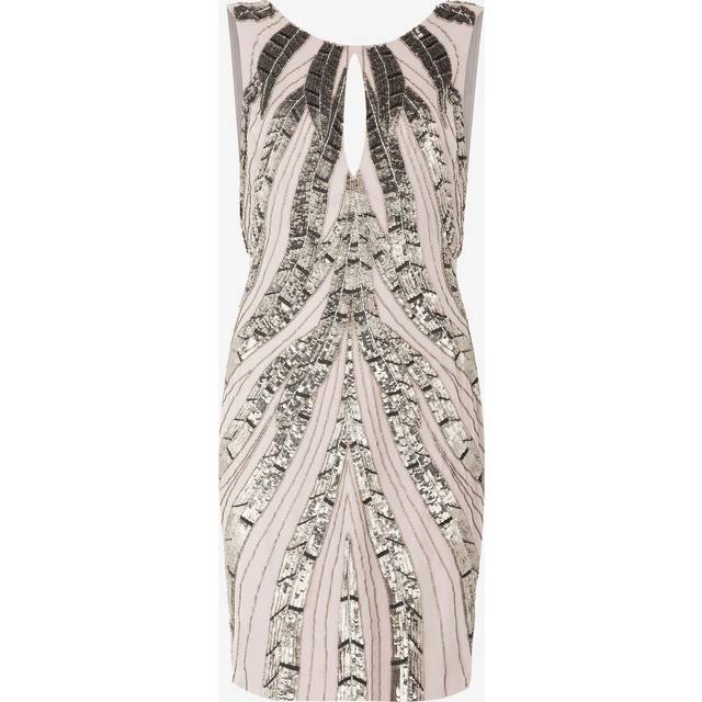 Roberto Cavalli Sequin-embellished Silk Dress - Female Dresses Silver