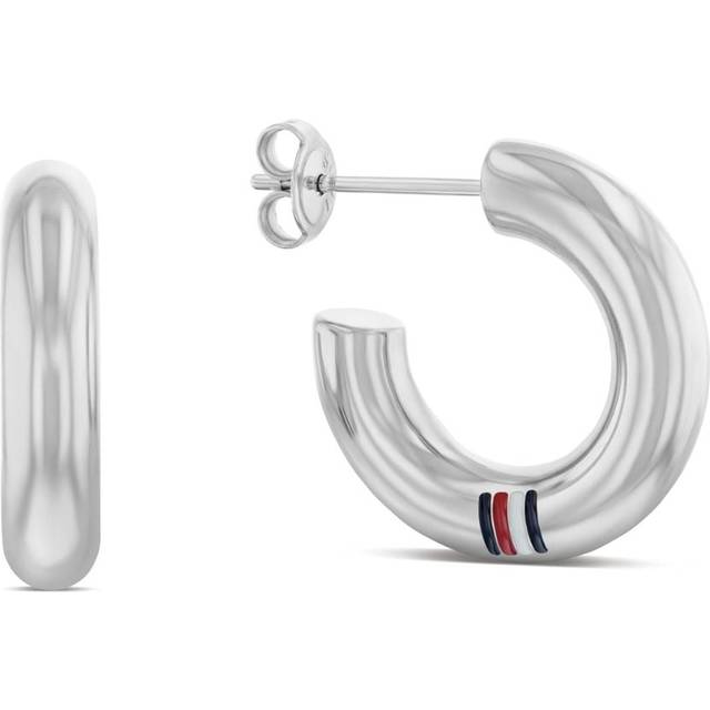 Tommy Hilfiger Ladies' Stainless Steel Hoop Earrings