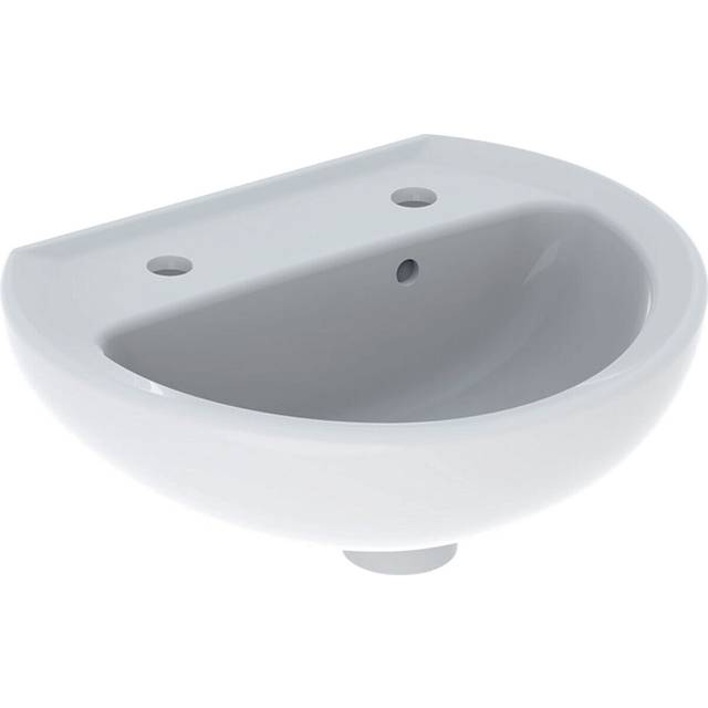 Twyford Alcona Handrinse Washbasin 2 Tap 400mm x 330mm AR4812WH