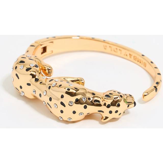 Gold and black panther bracelet - GREEN - UN