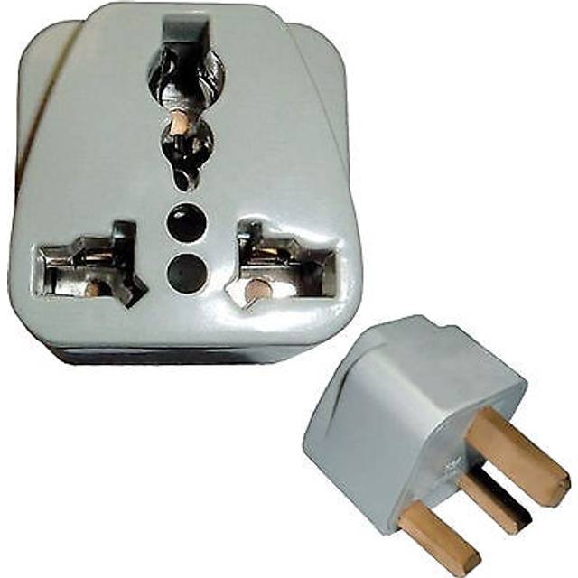 Ac Adaptor Converts Usa To Uk United Kingdom Grounded Outlet Travel Plug Adapter