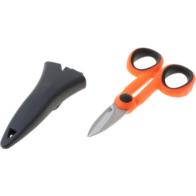 2 Pcs Scissors Household Shears Tools Electrician Scissors Stripping Wire Cut Tools for Fabrics, Paper and Cable