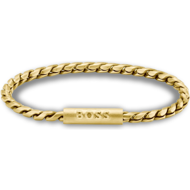 BOSS Men's Doran Chunky Curb Chain Bracelet, Gold