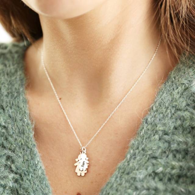 Personalised Family Necklace - silver/gold/rose gold - one size