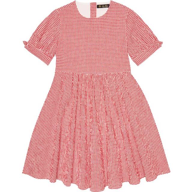 Loro Piana Kids Cotton seersucker dress