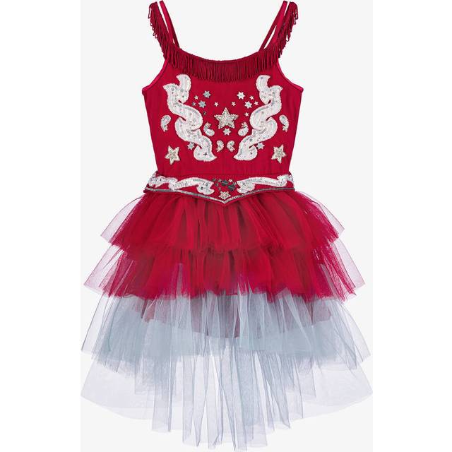 Tutu Du Monde Girls Red Cowgirl Costume Dress - 2-3 year