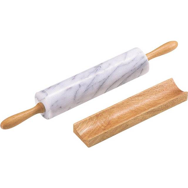 Marble rotating rolling pin D-3583 beige