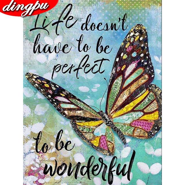 Diamond Embroidery Sale Butterfly Full Square Drill 5D Diamond Painting Animals 20X30CM