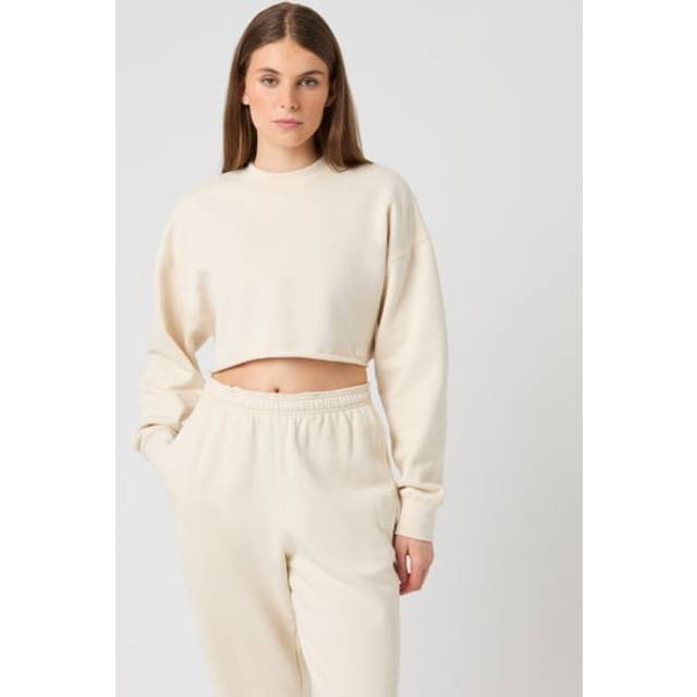 BJÖRN BORG Studio Oversized Cropped Sweatshirt |Beige |XL