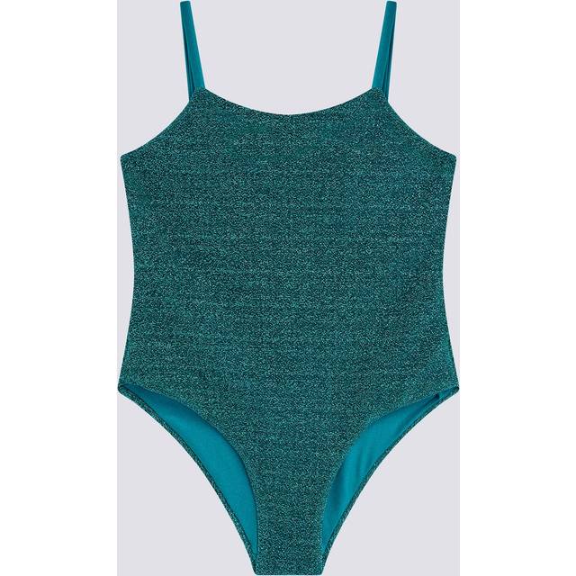 Girl's one-piece swimsuit in lurex violet 8 - VIOLET (8)