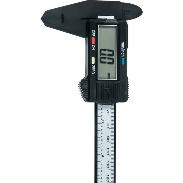 Plastic Electronic Caliper LCD Screen Digital Caliper for Inner and Outer Diameter Measurement black