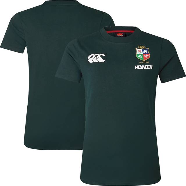 Womens British & Irish Lions Cotton Jersey Tee Green