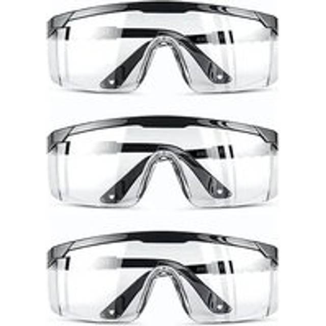 Cyslmuk - 3pcs)Anti-fog, Anti-UV, Anti-scratch Protective Goggles, Suitable for Workplace, Construction, diy, Laboratory, Welding, Chemistry