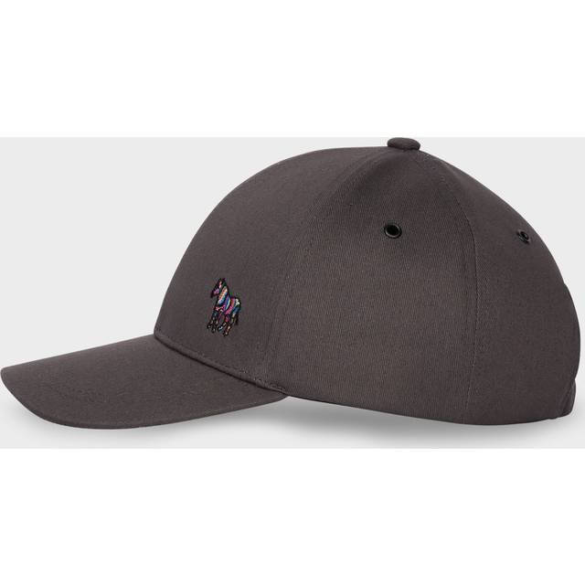 Paul Smith Organic Cotton Zebra Logo Baseball Cap, Grey Charcoal