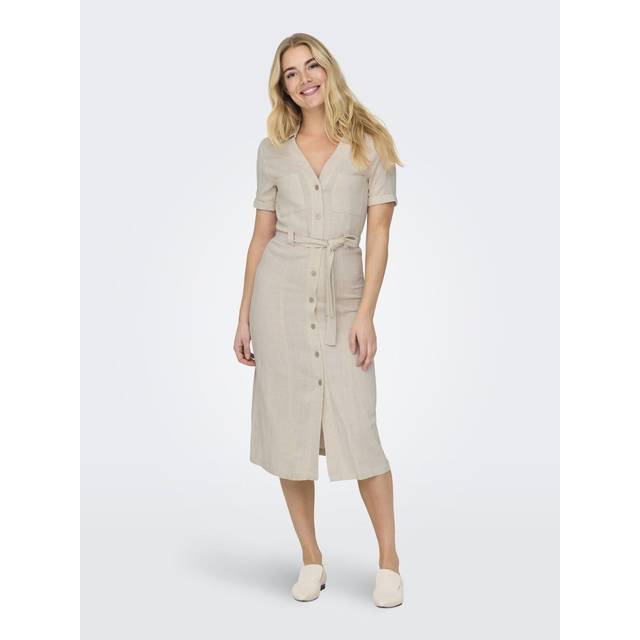 Only  Long Dress ONLSIESTA  - EU XL - Beige - EU XL