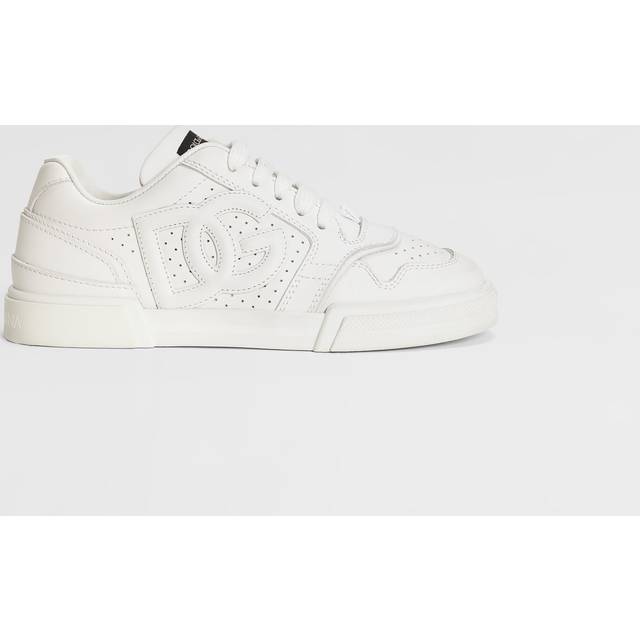 Dolce & Gabbana White New Roma Leather Trainers - 35