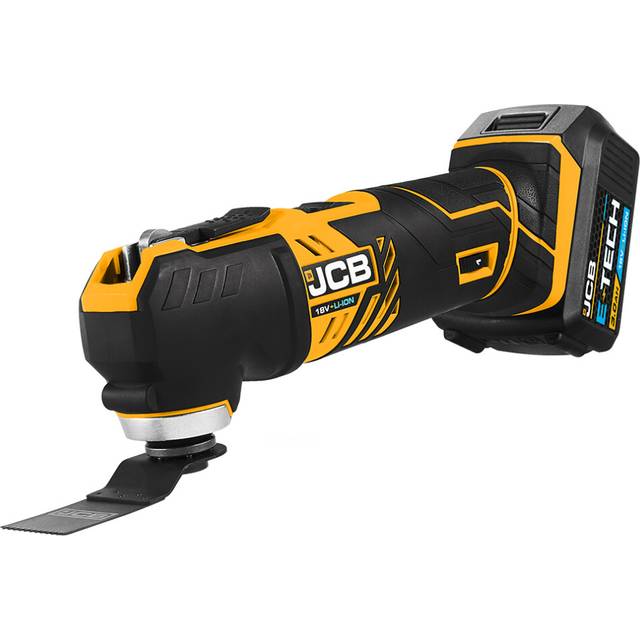 JCB 18V Cordless Multi-Tool with 3.0Ah Li-ion Battery & 2.4A Fast Charger | JCB-18MT-3CX-B