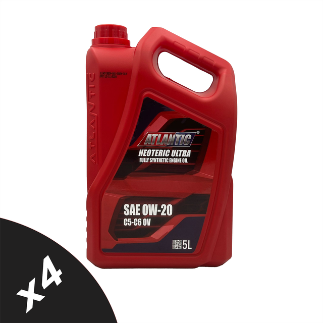 Atlantic 0w20 Fully Synthetic Engine Oil ACEA C5 C6 API SP SN PLUS, SN/RC 4x5L