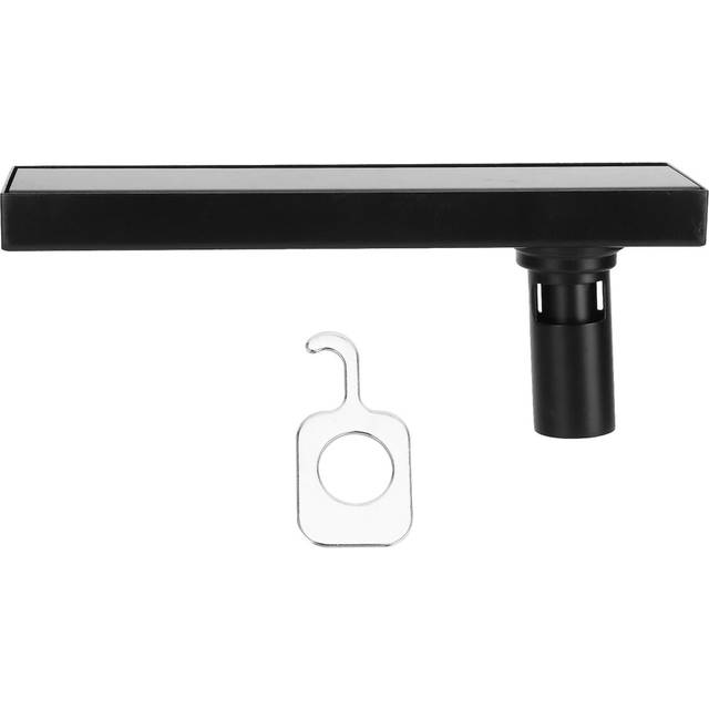 30cm Floor Drain 304 Stainless Steel Matte Black Linear Floor Concealed Drainer with Removable Cover