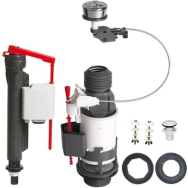 Wirquin pro jollyflush 14010402 universal brass bagged kit dual flush cistern va