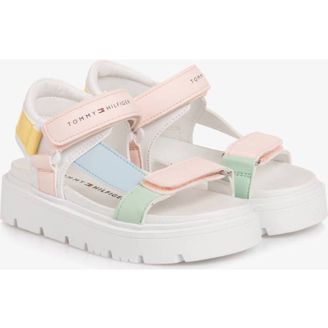 Tommy Hilfiger Girls Pastel Coloured Chunky Sandals - Pink - 37