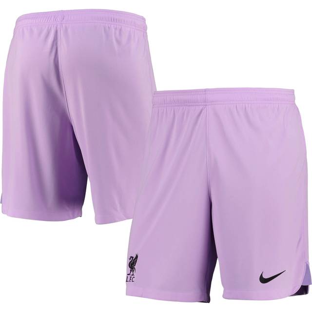 '22-'23 Liverpool Home Goalkeeper Shorts (Lilac) Men's Pink 44-46 Waist Polyester Made By: Nike