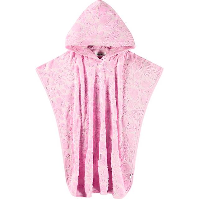 Molo Girls Pink Fruit Hooded Beach Poncho