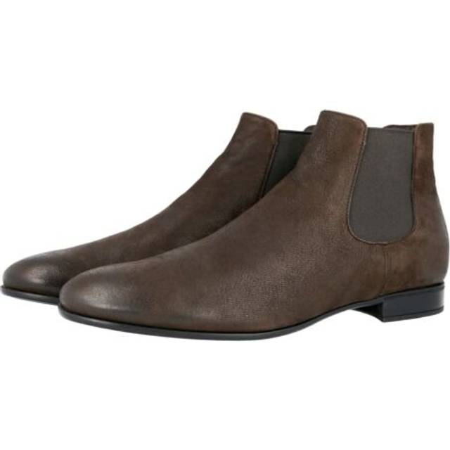 Luxury prada chelsea boots shoes 2t2723 brown leather