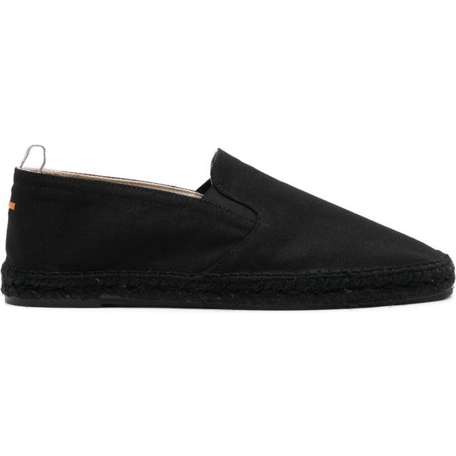 Castañer - tonal canvas espadrilles - men - Fabric/Calf Leather/Fabric/Rubber - 40 - Black