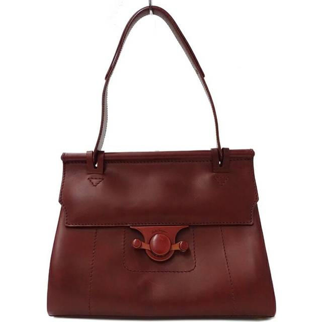 Salvatore Ferragamo Vintage Shoulder Bag Stl. - Axelremsväskor Från Magasin - Burgundy (L 23cm x W 30cm x D 8cm)