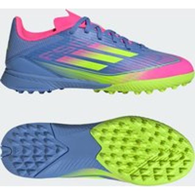 adidas F50 League TF Celestial Victory - Blå/Lucid Lemon/Lucid Lemon Barn - Turf (TF) - ['Blå'] (30½)