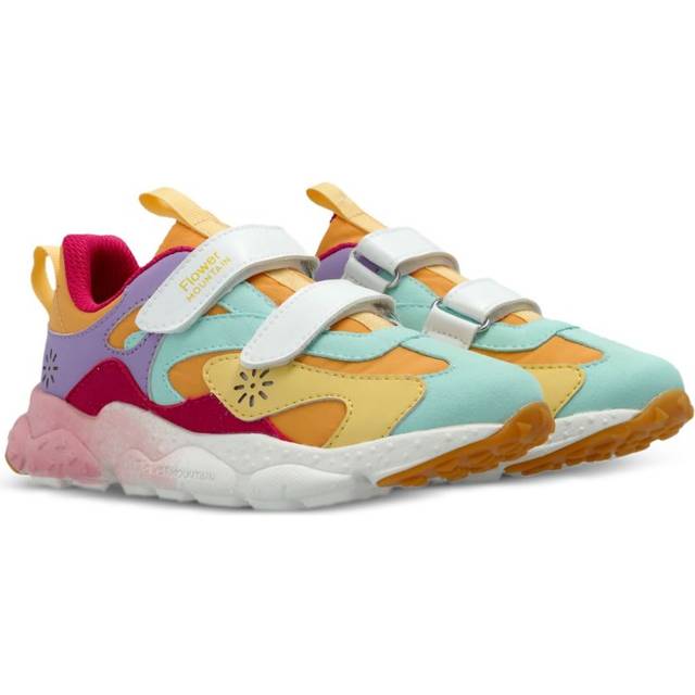 FLOWER MOUNTAIN KIDS - Saburo sneakers - kids - Eco Leather/Fabric/Fabric/Cork/Rubber - 26 - Orange