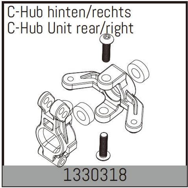 Absima C-Hub Unit Rear Right