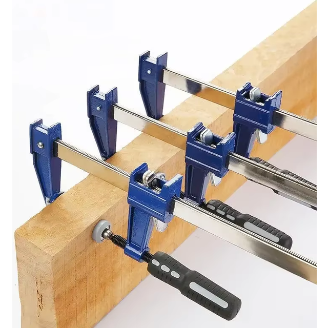 Clamps heavy duty bar clamp 6/12/18/24 inch quick wood working clamping tool woo