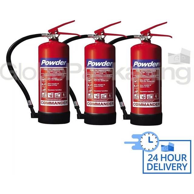 3 x 4kg dry powder abc fire extinguishers industrial