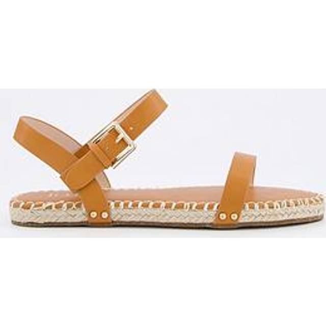 Raid Bambie Sandals - Flat - Tan, Brown, Size 4, Women