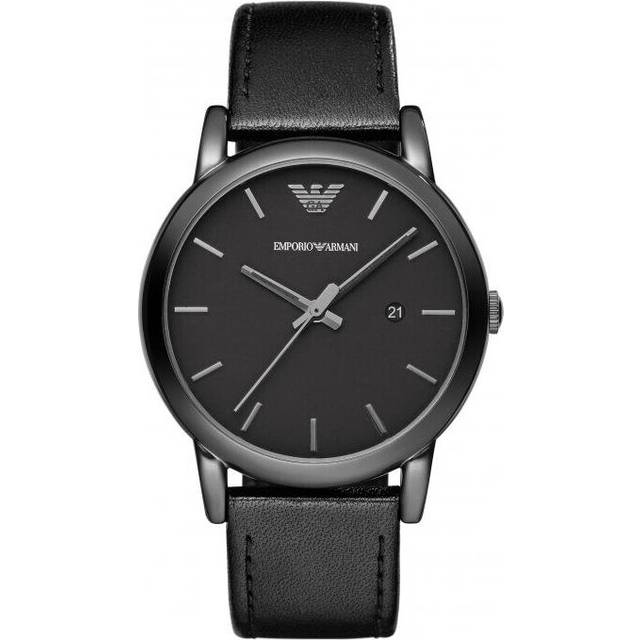 Emporio Armani AR1732 Watch Black Leather Man
