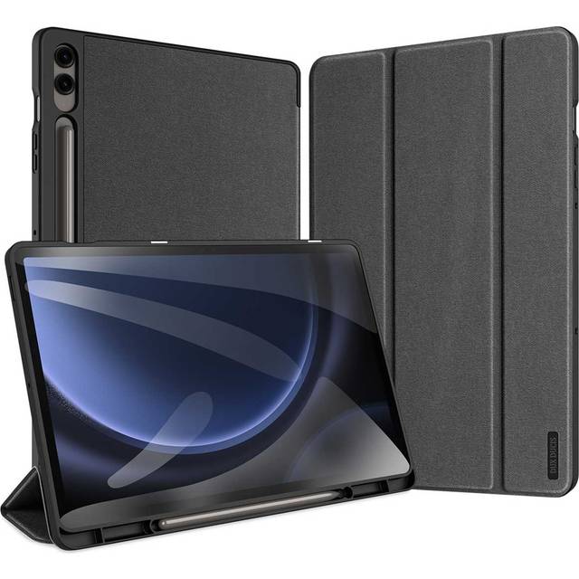 Dux Ducis Galaxy Tab S10 Plus/S9 Plus/S9 FE Plus Fodral Domo LÃ¤der - Svart
