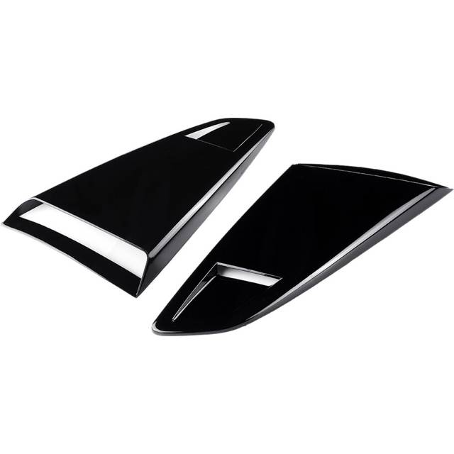 1Pair Car Side Window Quarter Rear Louver Scoops Vent Scoop Cover Trim for 2 Door 2015-2017 Coupe Model