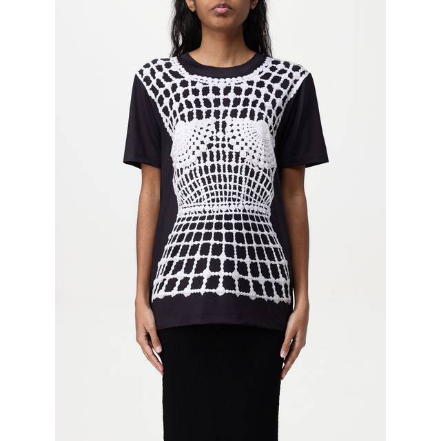 Pearl Trompe LOeil Corset T-Shhirt - BLK WHITE - Medium