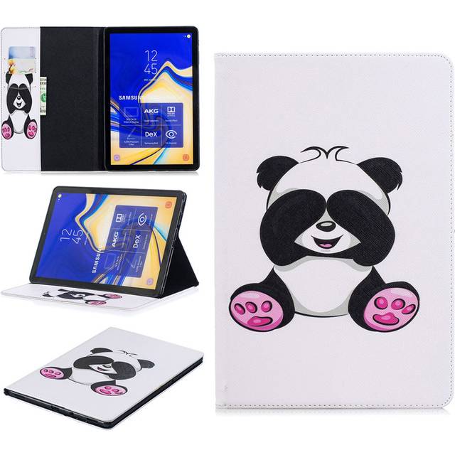 Samsung Galaxy Tab S4 PU-läderfodral med mönster - Bedårande Panda
