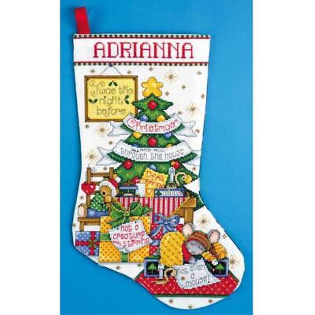 Design Works Sleepy Mouse Counted Cross Stitch Stocking Kit