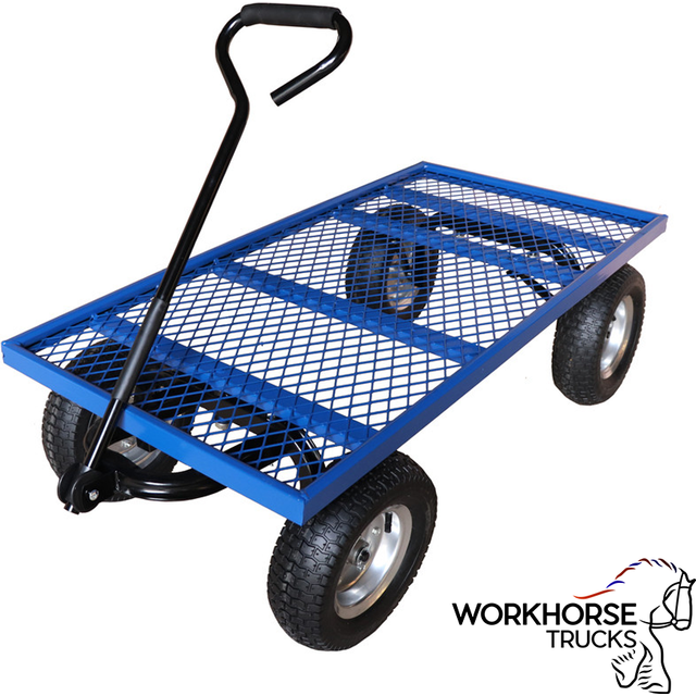 Workhorse Platform Truck with REACH Pneumatic Wheels, 450kg Load