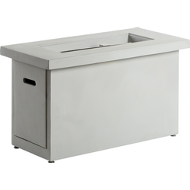 Garden Fire Pit Patio grc Stainless Steel Burner Propane Gas Light Grey Ambrim