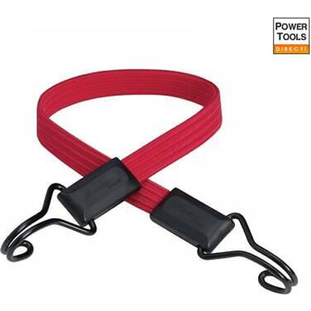 X2 Master Lock MLK3224E Flat Bungee Cord Bike Pannier 60cm Red Double Hook Strap